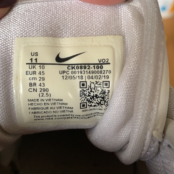 Nike Air Max Uptempo 95 Blue White Men Sneakers Size 11 - Picture 9 of 9